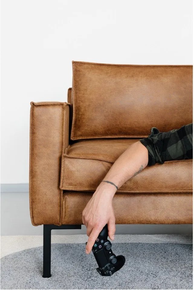 Rate barna műbőr kanapé, 216 cm - Scandic