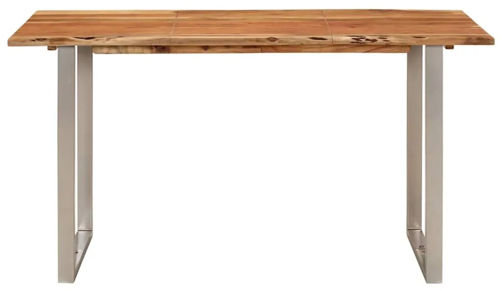Tömör akácfa étkezőasztal 140 x 70 x 76 cm