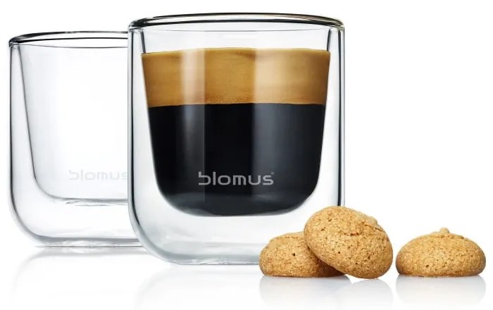 Nero 2 db-os duplafalú kávéspohár szett, 80 ml - Blomus