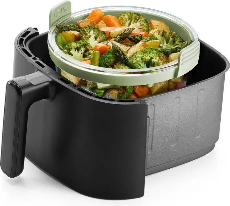 Üveg sütőforma forrólevegős fritőzhöz 20,5x19,5 cm – Lékué