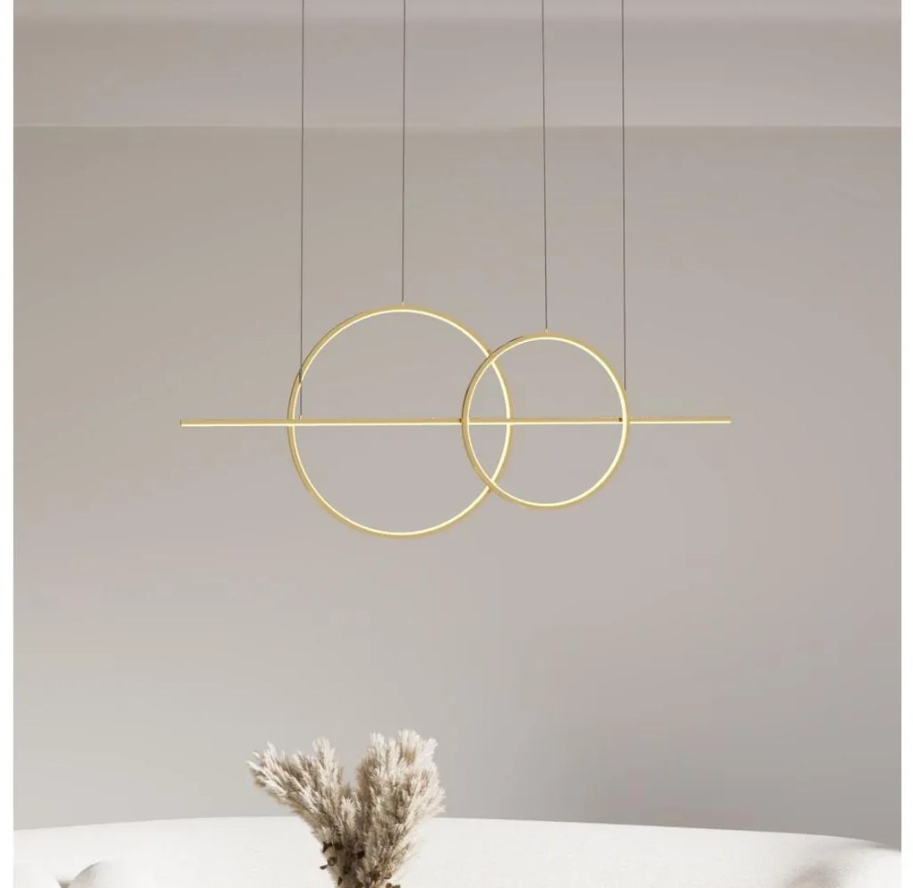 Zuma Line MD7358-2A-3GT - CHOLET LED csillár 34W/230V arany színben