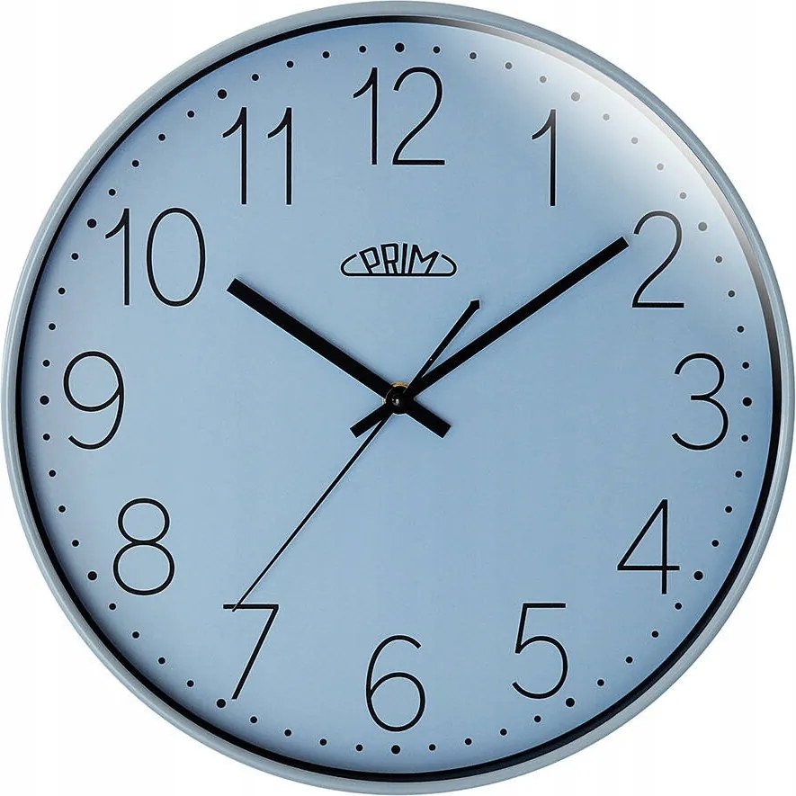 Kék Jól Olvasható Kerek Elegáns Falióra Prim E01P.4272.30 35 cm
