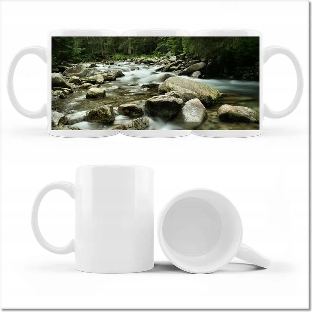 Nyomott mintás bögre Tátra Lengyel hegyek Kilátás