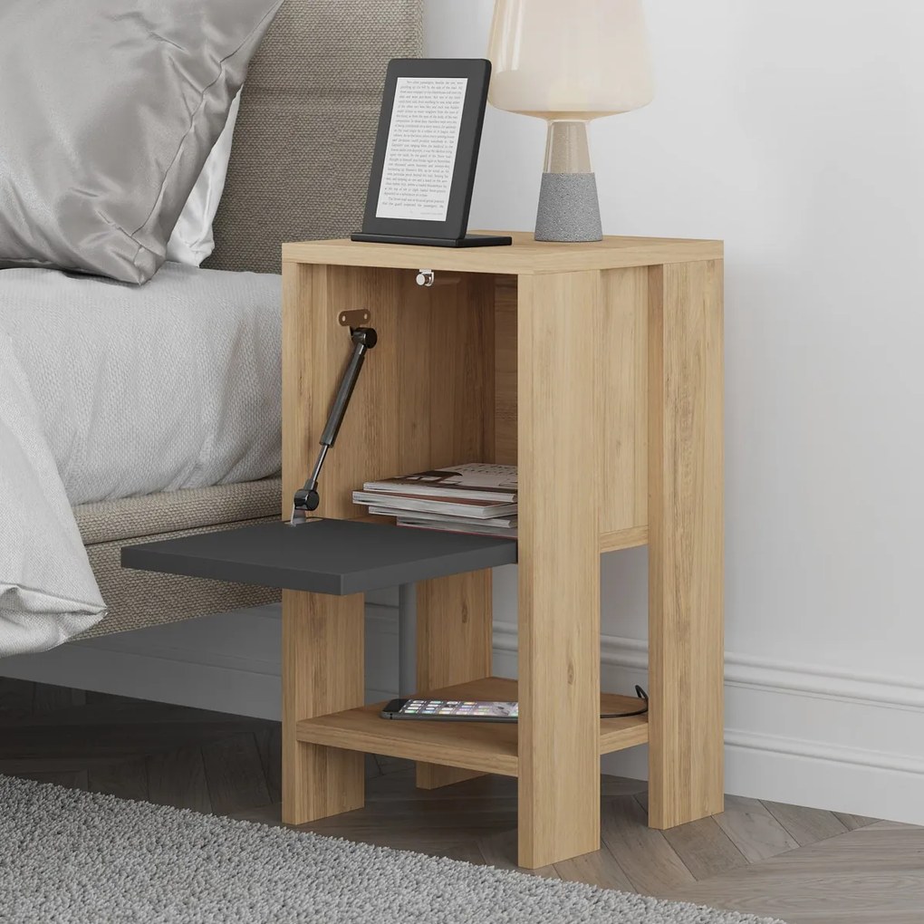 Éjjeliszekrény Ema Oak