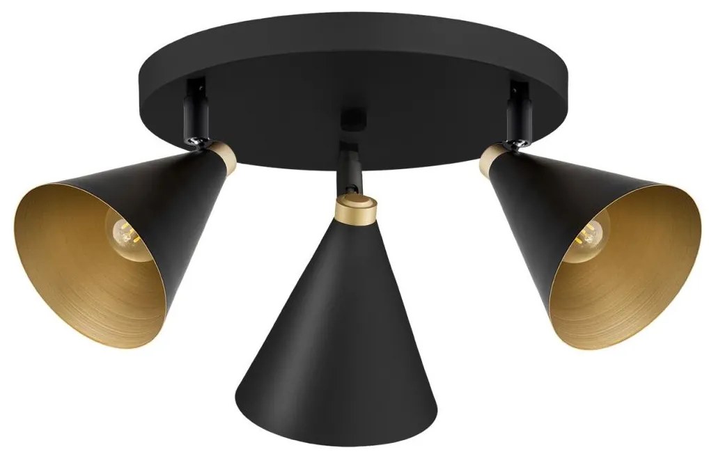 Argon 6244 - Spotlámpa LUCINDA 3xE14/7W/230V fekete