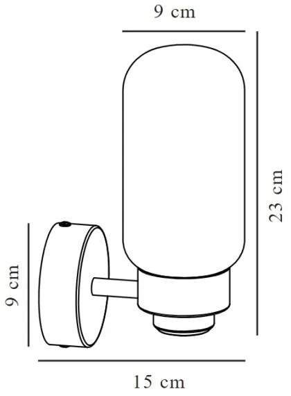 Nordlux - Fürdőszobai fali lámpa TUTAN 1xE14/25W/230V IP44 réz