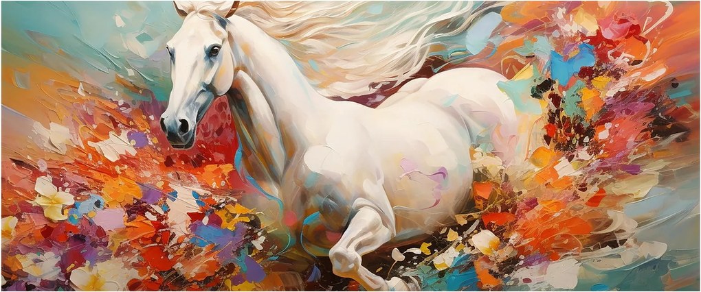Kép - Egy ló festése (120x50 cm)