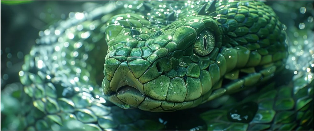 Kép - Egy kígyó portréja (120x50 cm)
