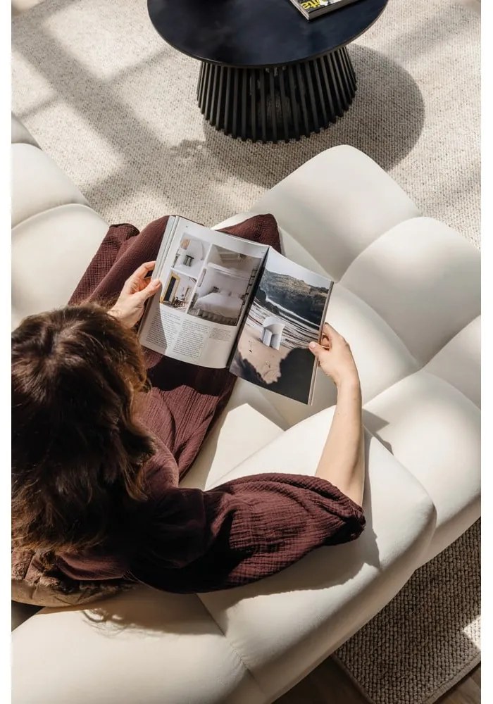 Terrakotta színű bársony sarokkanapé (jobb oldali-heverő résszel) Cube – Bonami Selection