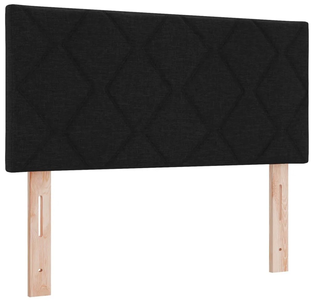 Fejtámla Gyémánt Blokkok Design Fekete 100 cm Szövet