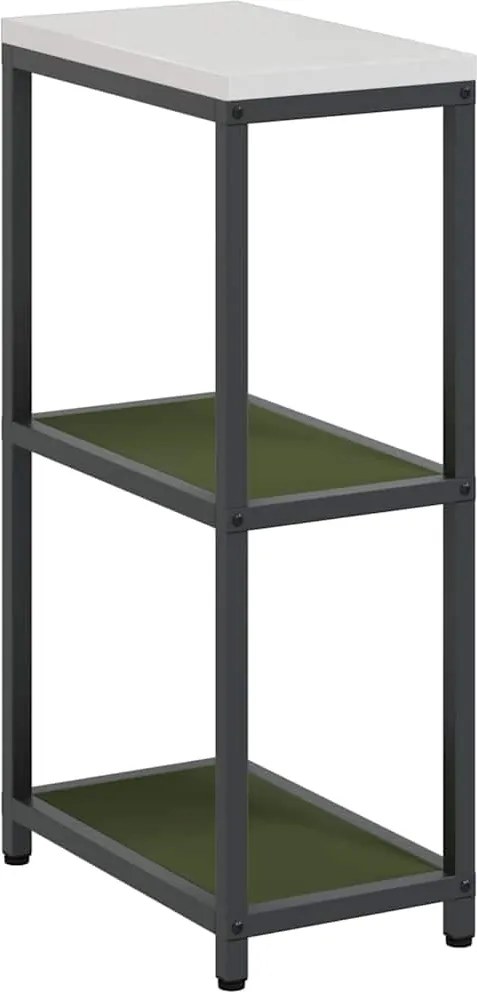 vidaXL Konyhai Tárolás polcokkal Olajzöld 60 x 50 x 92 cm Acél