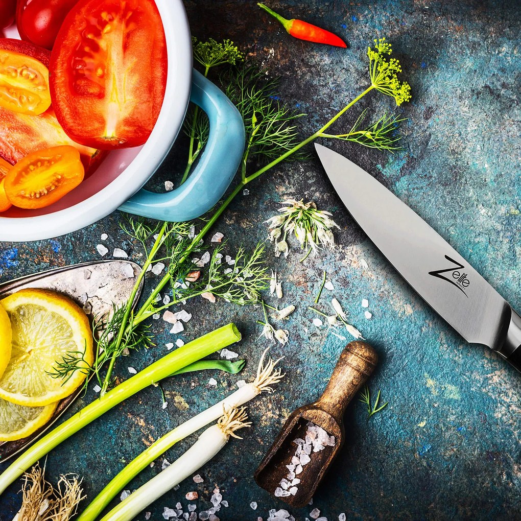 Zelite Infinity by Klarstein Razor-Edge, 4" hámozókés, 59 HRC, rozsdamentes acél