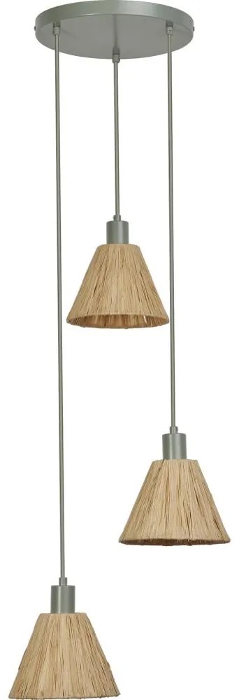 Ledvance - Csillár zsinóron DECOR RAFFIA 3xE27/15W/230V raffia háncs