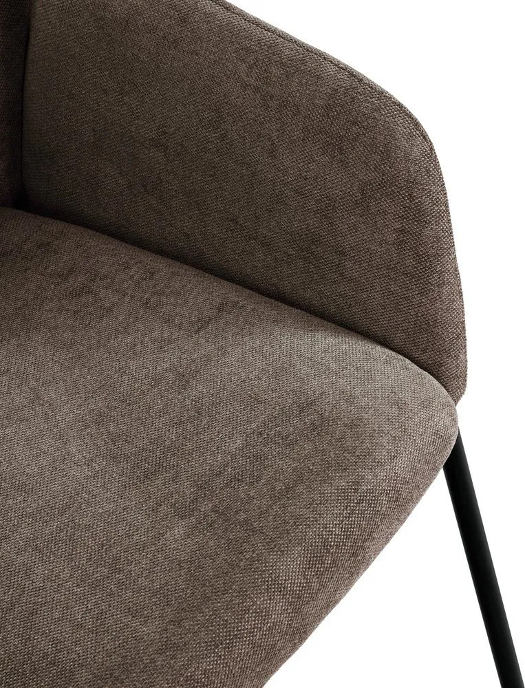 Barackszínű kárpitozott étkezőfotel szett 2 db-os Aslin – MOME
