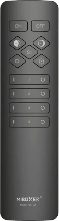 Miboxer C1 távirányító Mono és Cct világítás vezérléséhez 4 zónás 2.4G Rf
