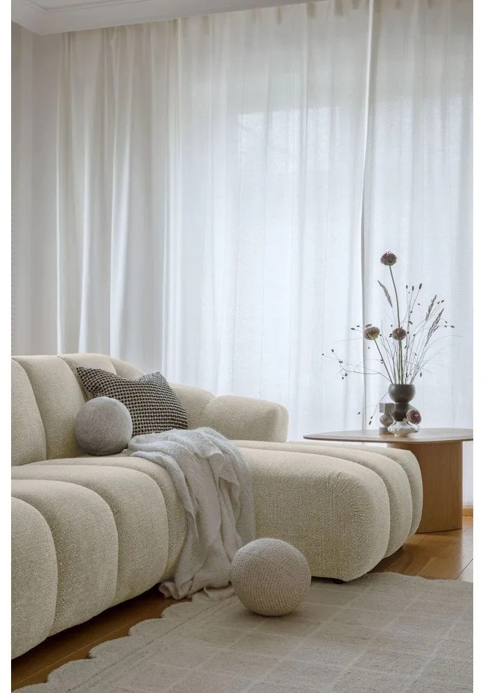 Bézs sarokkanapé (jobb oldali-heverő résszel) Shell – Miuform