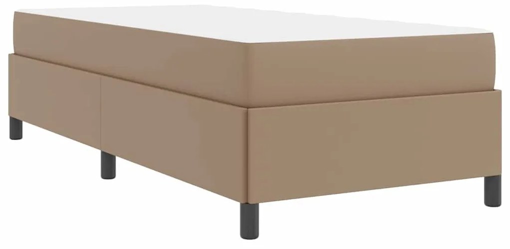 Ágykeret matraccal matracmal Cappuccino 90 x 190 cm Műbőr