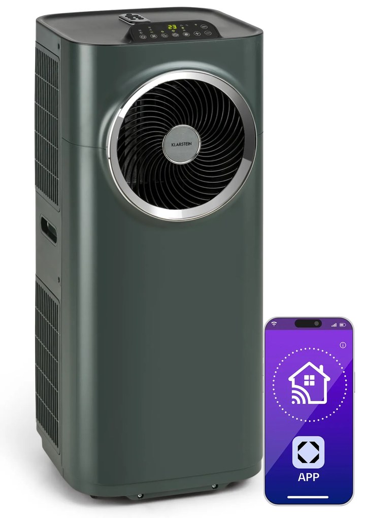 Klarstein Kraftwerk Smart 12K, mobil klíma, 12 000 BTU, irányítás alkalmazás által, antracit