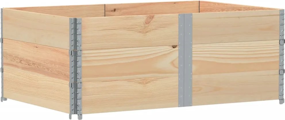 vidaXL 3 db tömör fenyőfa raklapmagasító 150 x 100 cm
