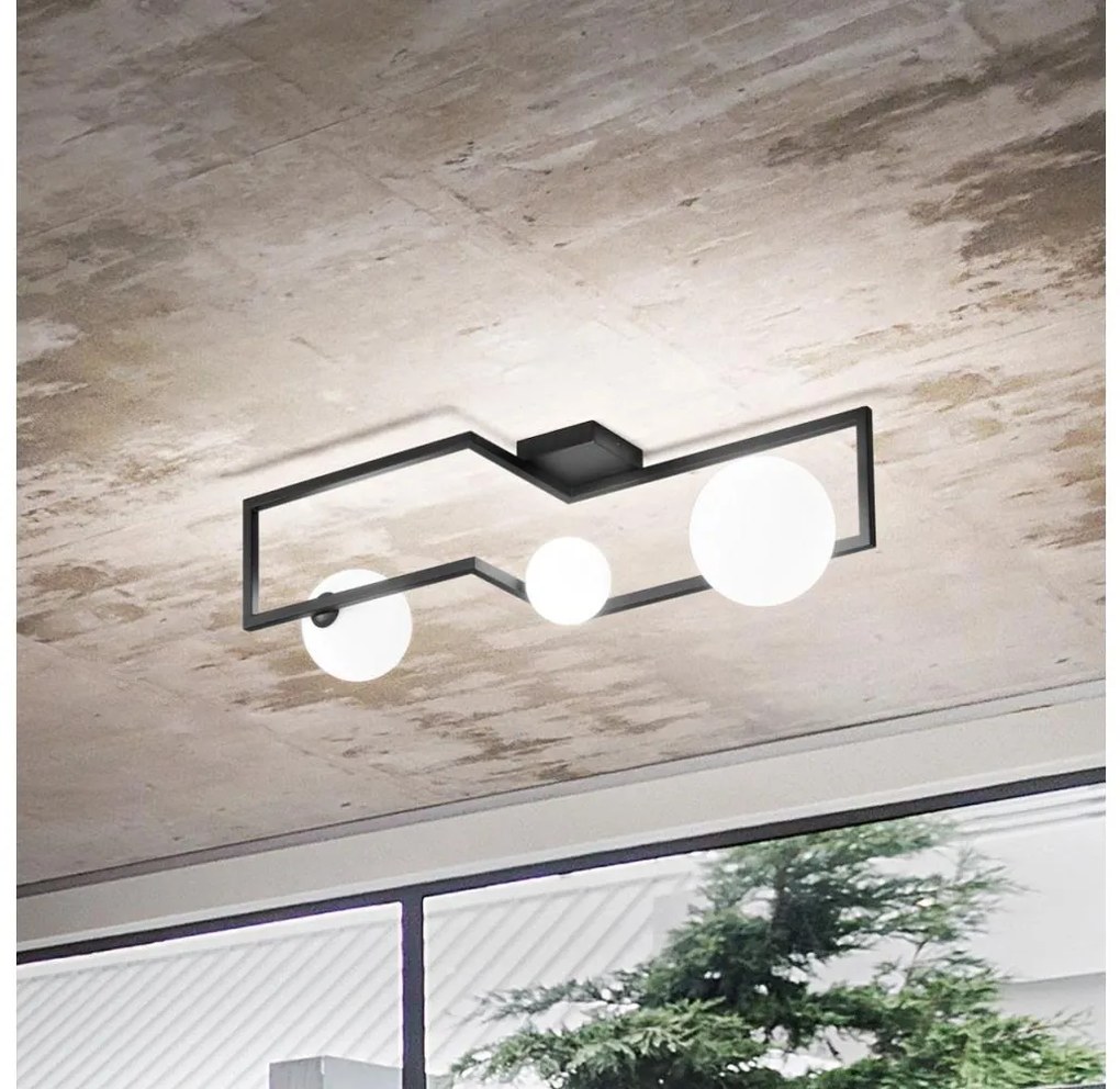 Ideal Lux - LED Felületre szerelhető csillár ANGOLO 3xG9/3W/230V fekete