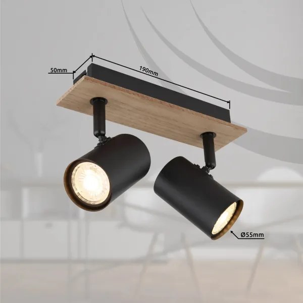 Globo 57905-2 - Spotlámpa LINCA 2xGU10/35W/230V