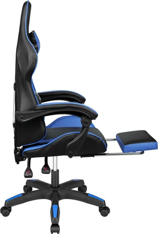 Kruger&Matz Warrior GX-150 játékszék fekete és kék színben