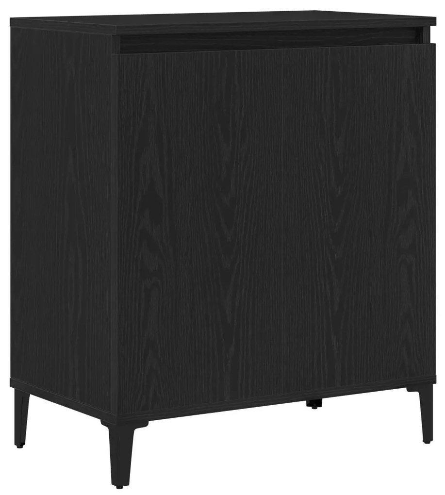 Fekete tölgy oldalszekrény 60x35x70 cm mérnöki fából