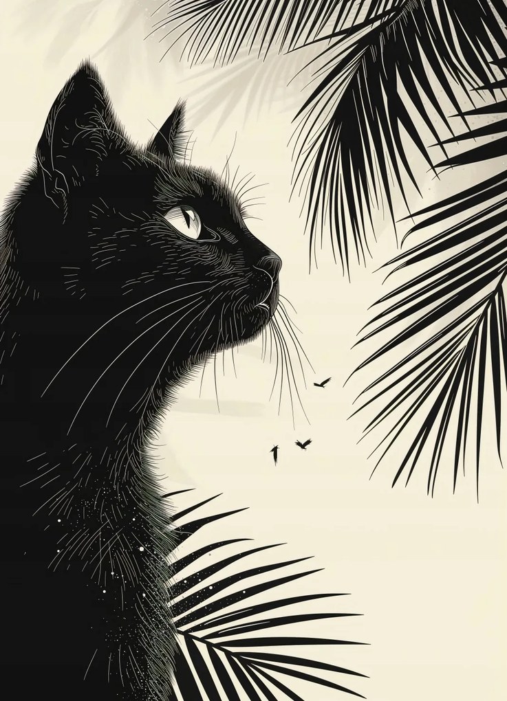 Poszter 13x18cm Elmélkedés a pálmafák árnyékában