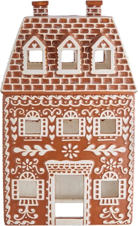 GINGERBREAD kerámia mézeskalács ház 30 cm