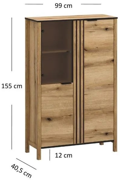 Vitrin Hemos 2 (evoke tölgy) . Akció -16%. 1116847