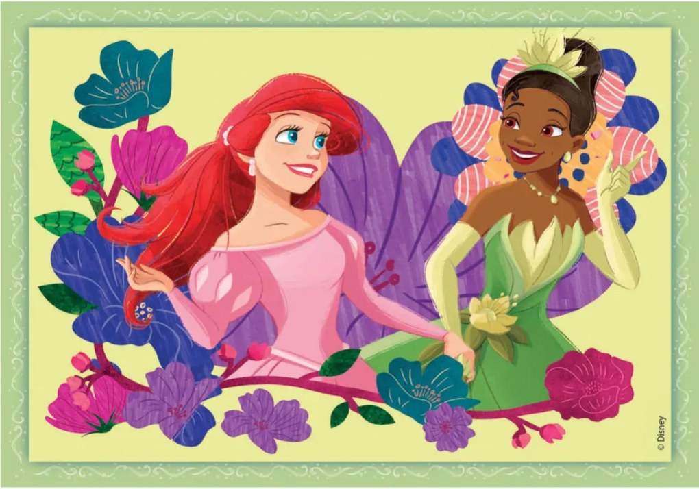 Disney Hercegnők Whimsical 4 az 1-ben puzzle Clementoni
