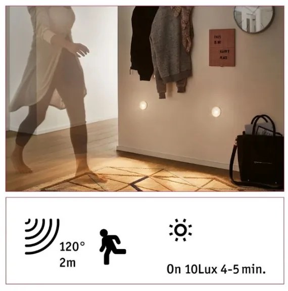 Paulmann 92925 - LED 2,7W lépcsővilágítás érzékelővel WAND 230V