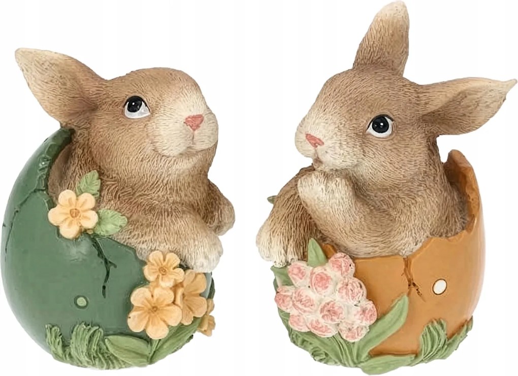 Húsvéti Nyuszi Tojás Figura 2 db Húsvéti Ajándék Nyuszi Tojás