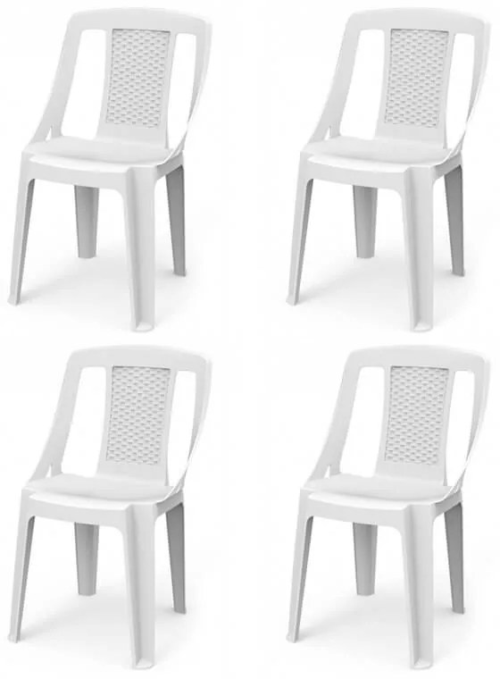 Burco Kerti szék Fehér - 4 DB SX