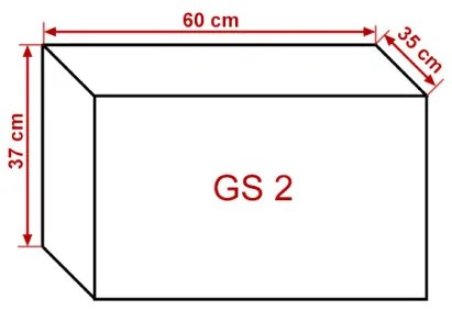 prince panama gs2 vízszintes szekrény lefelé nyíló sonoma tölgy