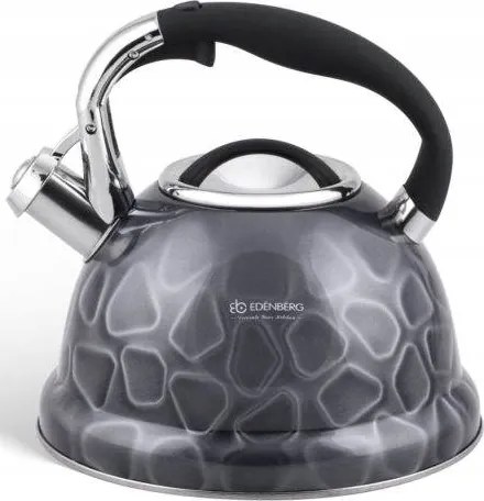 Robusztus vízforraló síppal 3L indukciós színes 3D Edenberg Prémium
