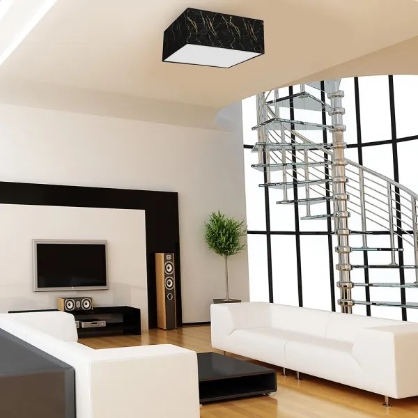 Mennyezeti lámpa SENSO 2xE27/60W/230V fekete