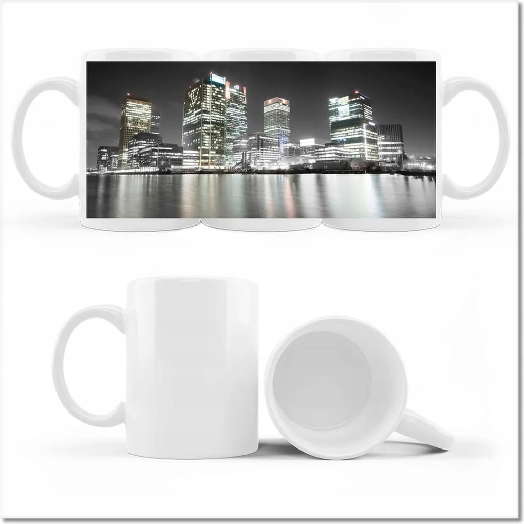 Nyomott mintás bögre Fekete-fehér fotó