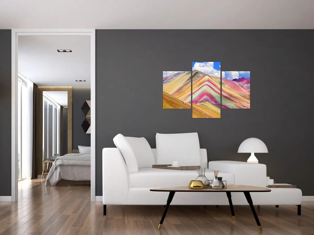 Kép - Rainbow Mountain, Peru (90x60 cm)