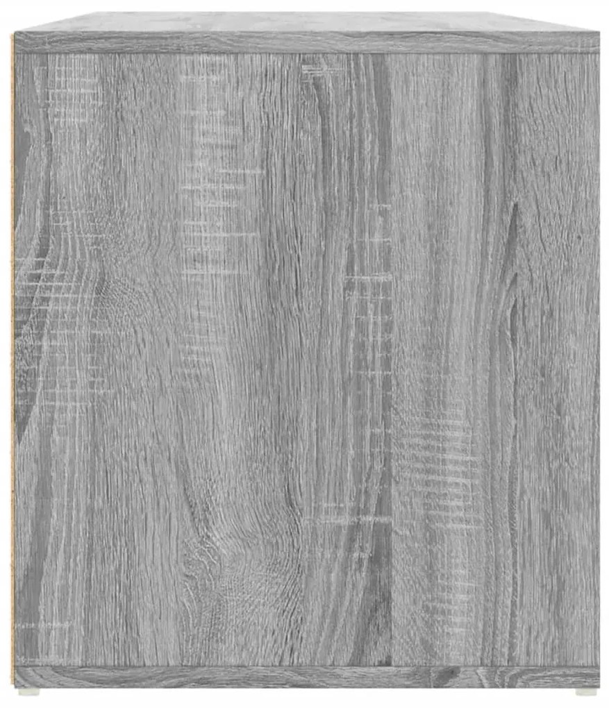 szürke sonoma színű szerelt fa sarokszekrény 160 x 40 x 45 cm