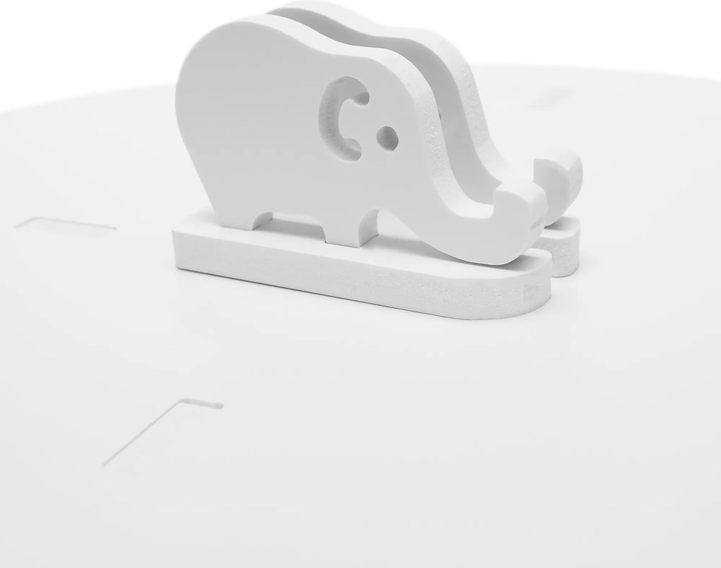 Forgó polcállvány, 4 polc, fehér, ERION TYP 1+ ajándék