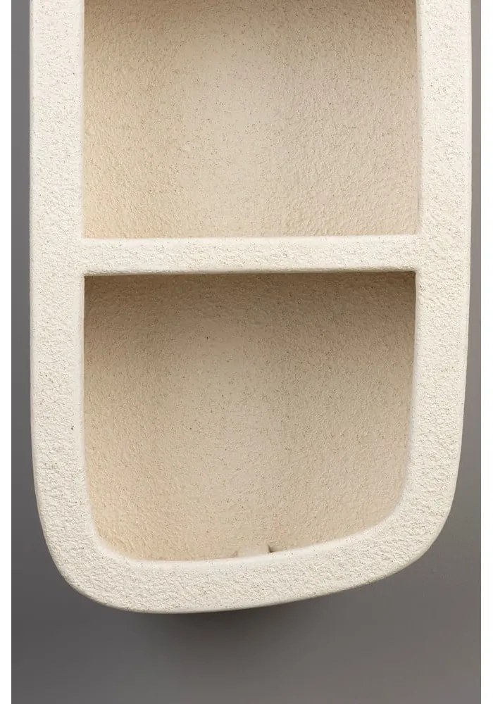 Krémszínű többszintes fali polc 38 cm Veda – Dutchbone