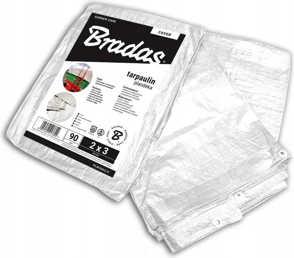 Bradas Erősített ponyva White 5 x 8m, 90g