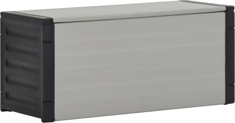 vidaXL szürke kerti szemetesláda 85 x 34 x 40 cm