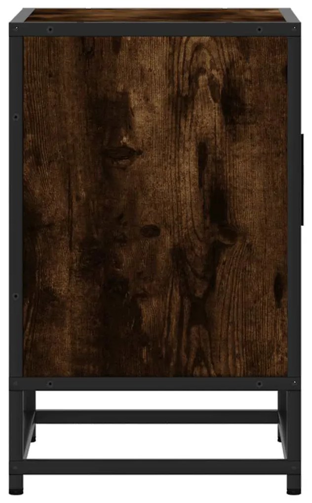 éjjeliszekrények 2 db füstölt tölgy 40x31x50 cm Gépi fa és fém