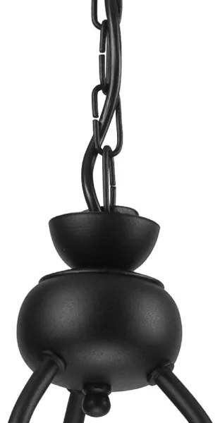 Csillár láncon RETRO II 3xE27/60W/230V fekete