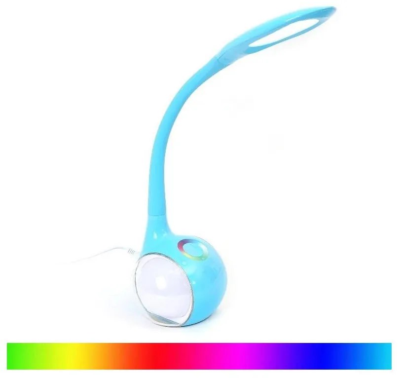 Platinet LED RGB állítható asztali lámpa LED/7W/230V kék PL0089