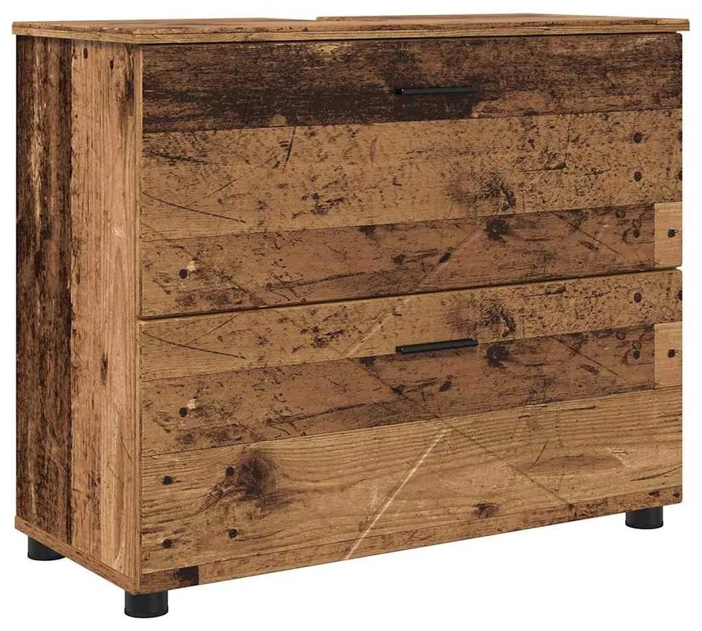 Fürdőszoba Székény fiókkal Régi fa 76.5 x 35 x 64 cm Faanyag