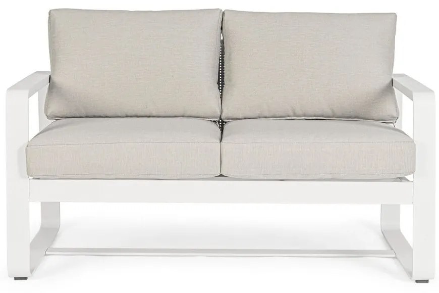 Fehér alumínium kerti kanapé Merrigan – Bizzotto