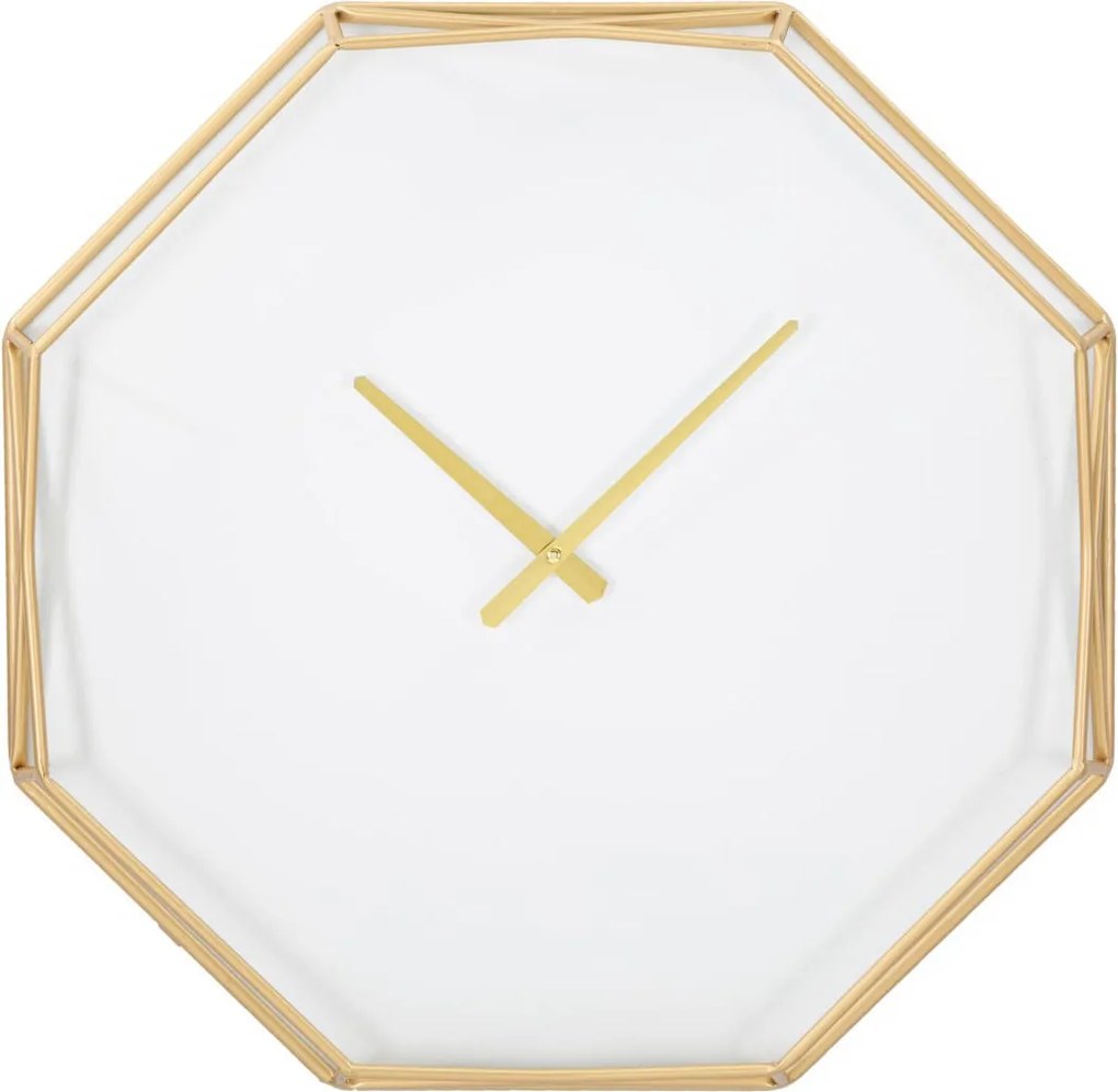 Glamour stílusú nyolcszögletű falióra, Ø 56 cm